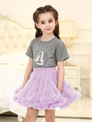 Girls Tutu Skirt Soft Tulle Elastic Waist Dance Ballet Skirts