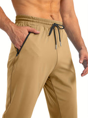 Men's Drawstring Solid Casual Outdoor Pants