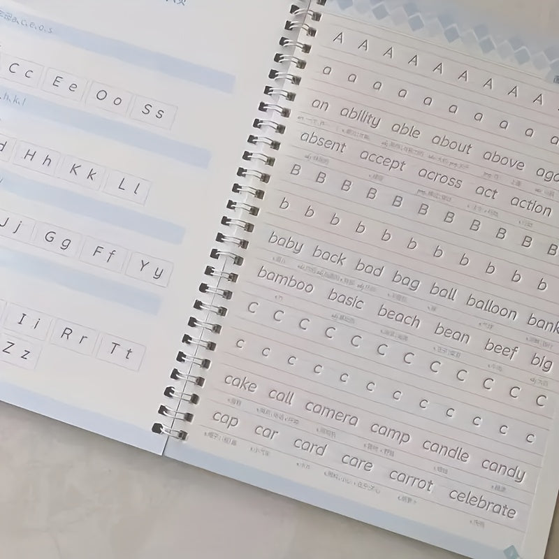 Hengshui Font English Practice Notebook for Middle School Students - Green Cover