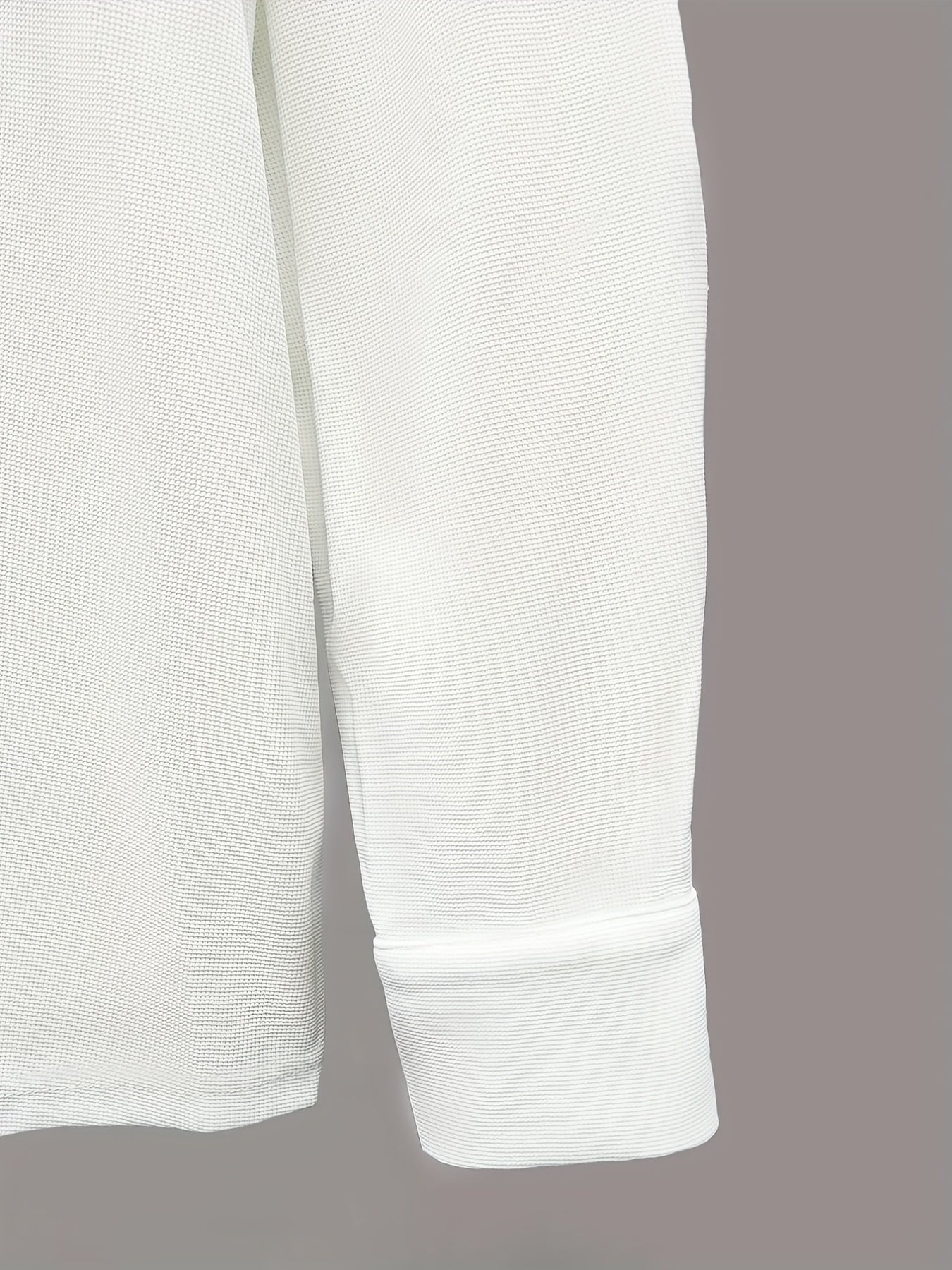  Solid Long Sleeve Button Up Shirt