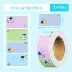 280pcs Cartoon Name Stickers - Personalize School Supplies and Office