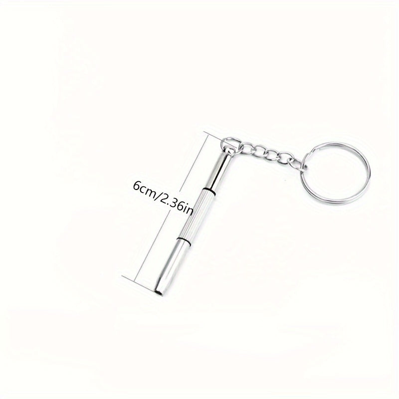 2pcs Multifunctional Flat Head Screwdriver Keychain