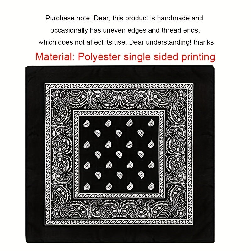 55 Square Paisley Print Scarf Bandana Headband Wrap