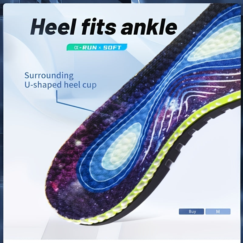 Sports Shock Absorption Insoles High Elastic Deodorant Comfortable