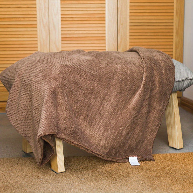 Soft Coral Fleece Bath Towel Highly Absorbent Skin-friendly Face Towel