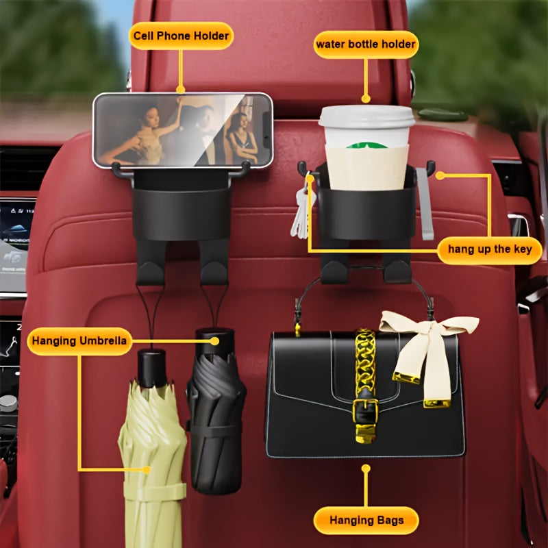 2pcs Car Seat Cup Holder Back Hook Water Cup Holder Car Accessories