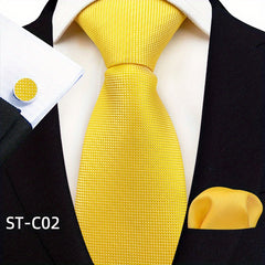 Men's Stripe Paisley Tie Set with Accessories