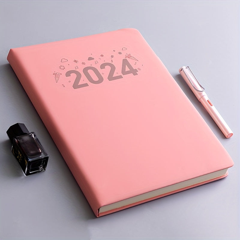 Faux Leather Notebook with Silk Bookmarks 360 Pages