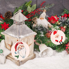 10pcs Wooden Slices 8.89cm DIY Christmas Decorations Craft Toys