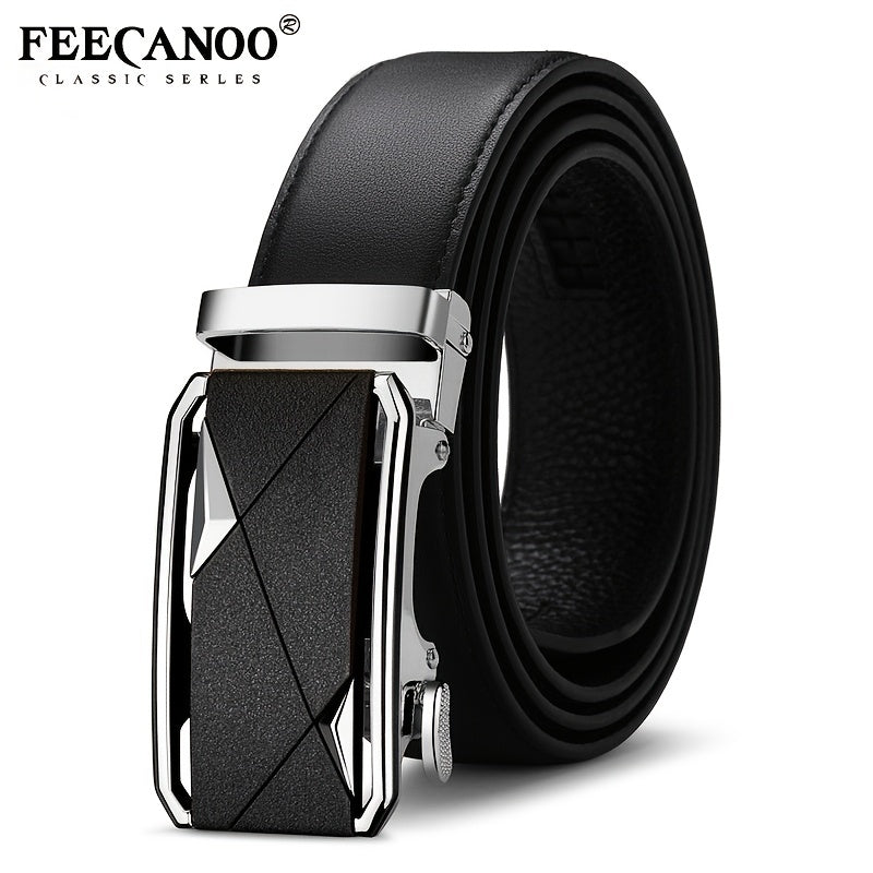 Men's Cowhide Automatic Business Leather Belt