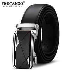 Men's Cowhide Automatic Business Leather Belt