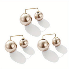 3pcs Faux Pearl Scarf Pin Brooch Waist Pin Shawl Pants Clip
