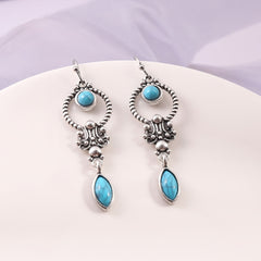 Vintage Turquoise Earrings Women Girls Party Jewelry