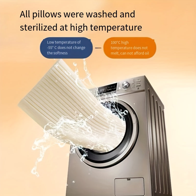 Breathable Silicone Cotton Pillow Anti Allergic Ergonomic Machine Washable