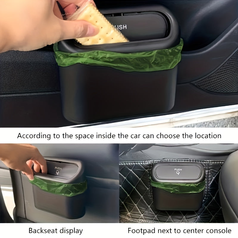 Car Trash Can Seat Door Storage Box Multifunctional Garbage Bins