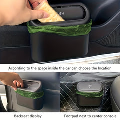 Car Trash Can Seat Door Storage Box Multifunctional Garbage Bins