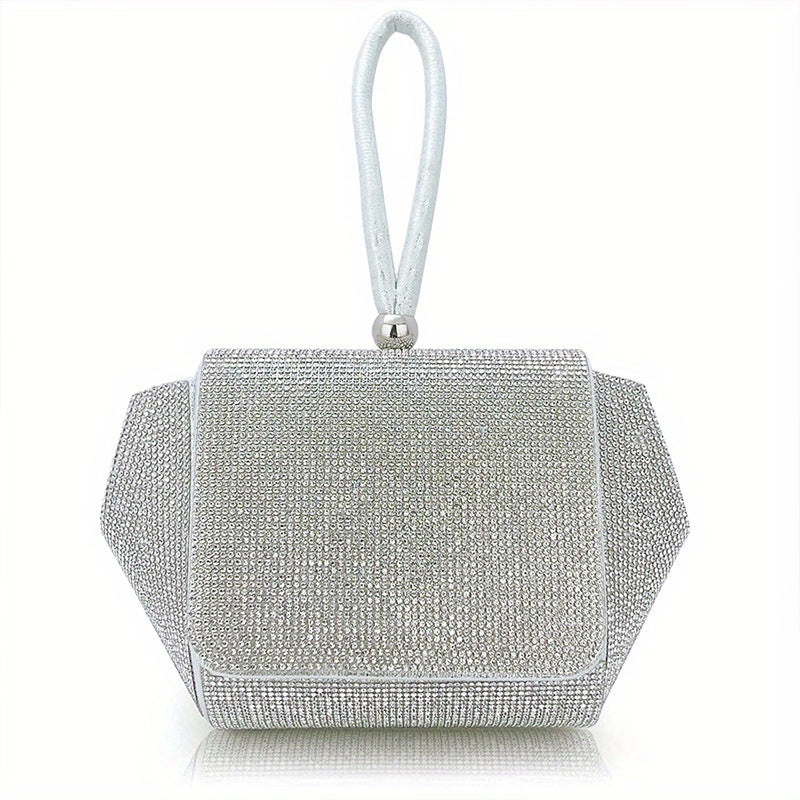 Sparkly Rhinestone Evening Bag Clutch Purse for Women