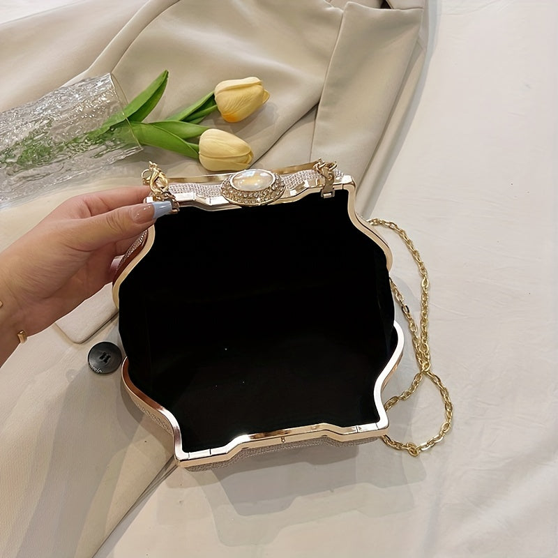 Rhinestone Evening Clutch Bag Formal Banquet Handbag Glitter