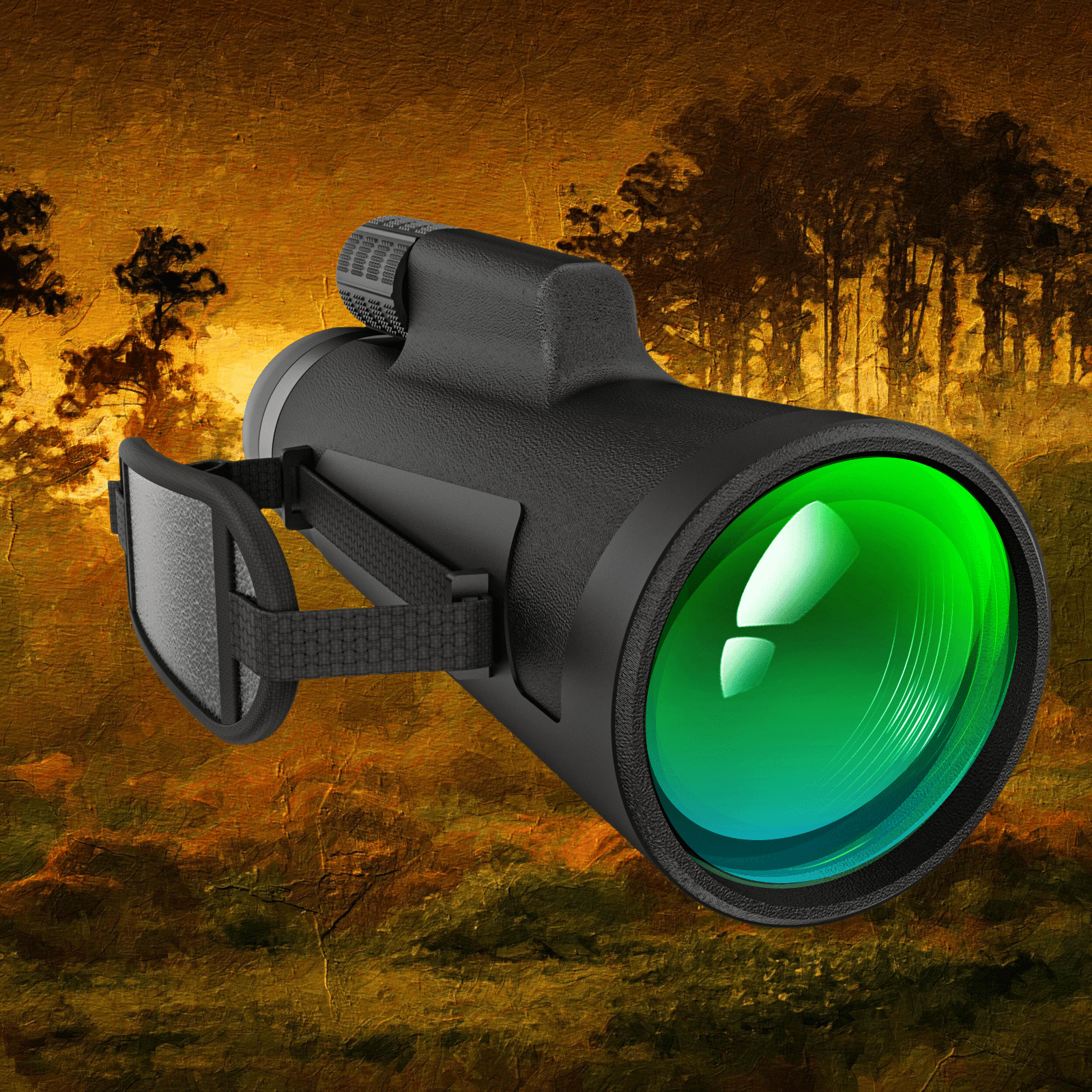Professional 10x50 Monocular Telescope HD Lens Prism Durable Compact