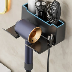 Hair Dryer Holder Wall Mounted Self Adhesive Blow Dryer Holder Rack