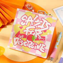 Cartoon Square Grid Notebook 14.99x14.99cm 100 Sheets
