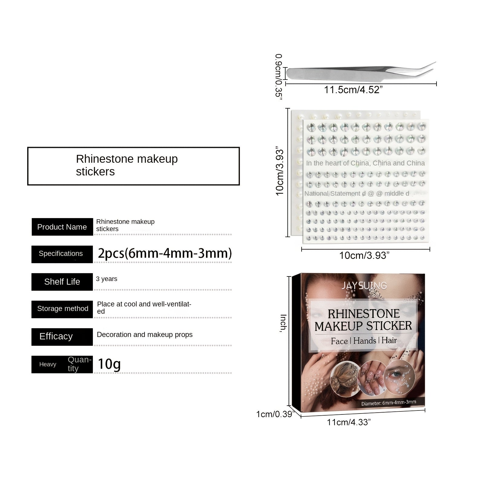 Rhinestone Makeup Stickers Body Nail Jewels Decoration