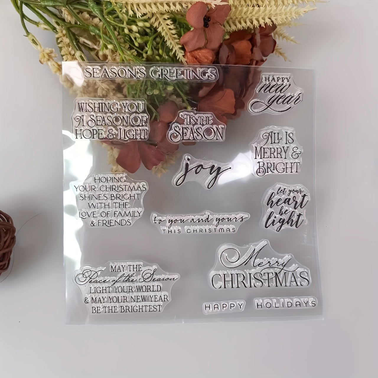 Christmas Stamps & Dies Set for Card Making