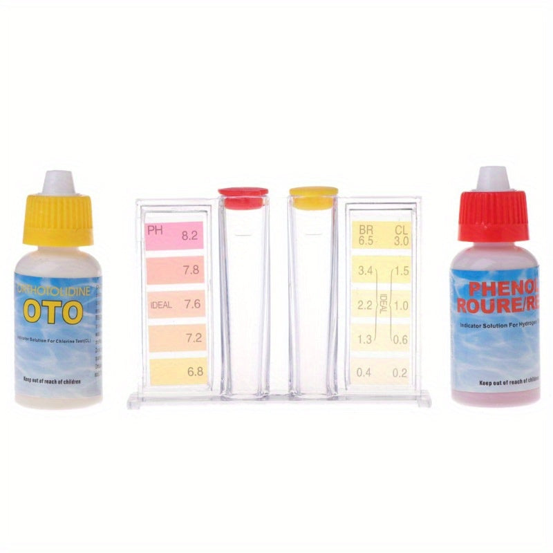 3pcs Pool Chemical Test Kit Chlorine Ph 2 Way Test