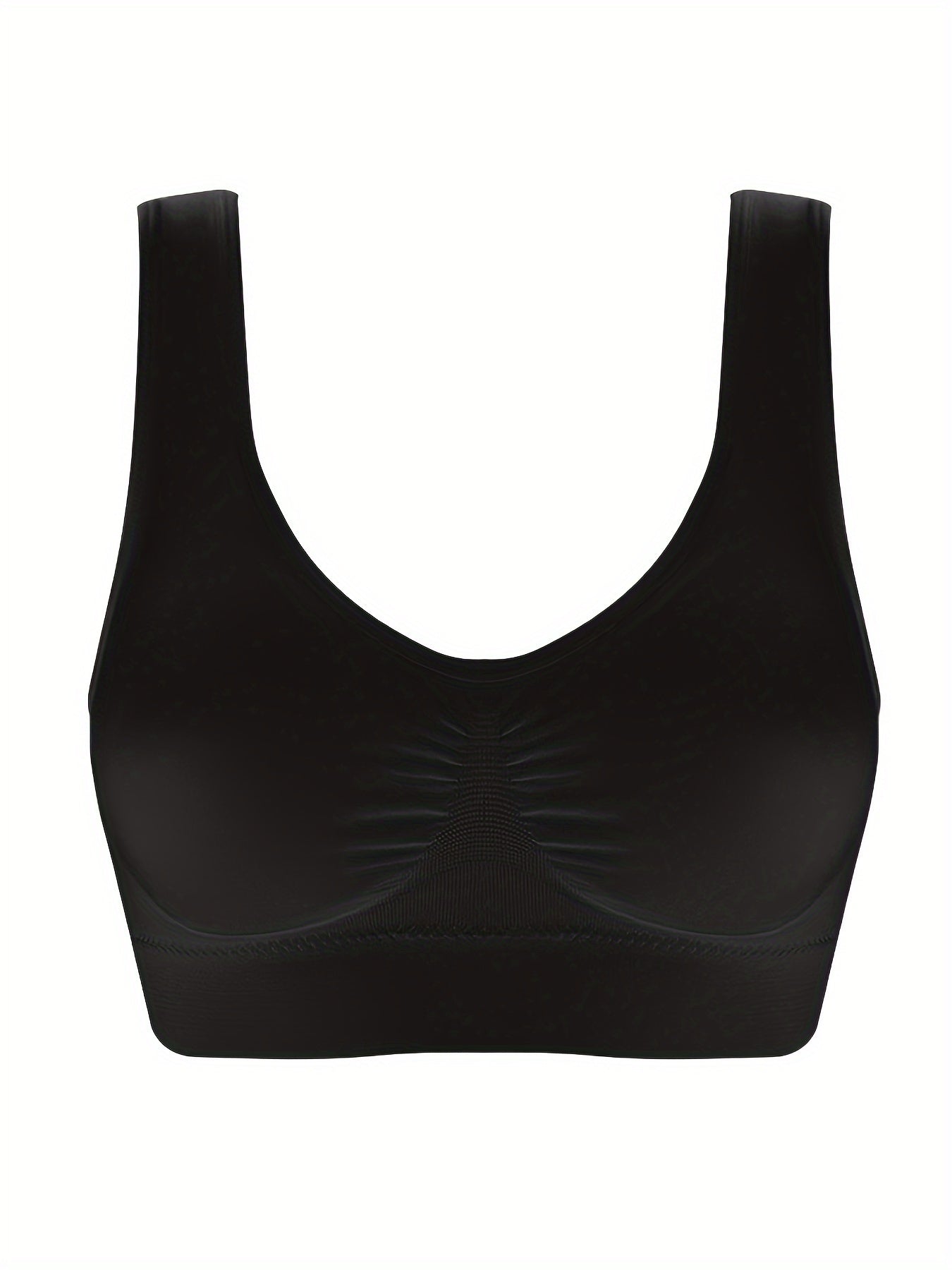  Seamless Push Up Sports Bra Full Coverage with Pads