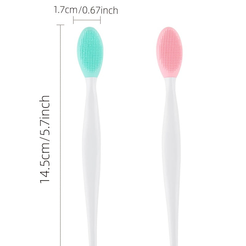 Double Sided Silicone Nose Clean Brush Facial Blackheads Exfoliating
