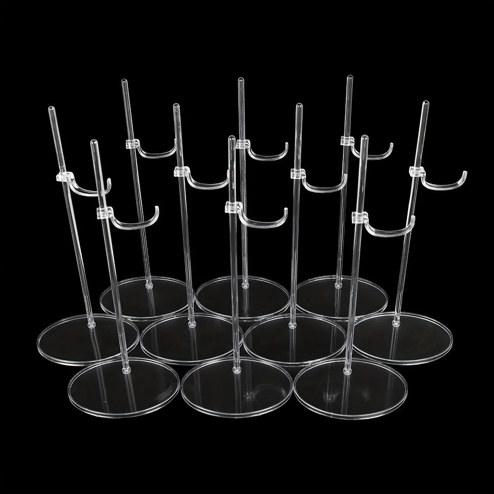 5pcs Transparent Doll Stand Display Holder For 11''-18'' Dolls