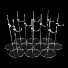 5pcs Transparent Doll Stand Display Holder For 11''-18'' Dolls