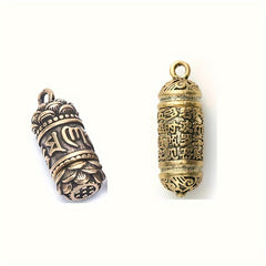 Hollow Brass Vintage Pendant for Jewelry and Accessories