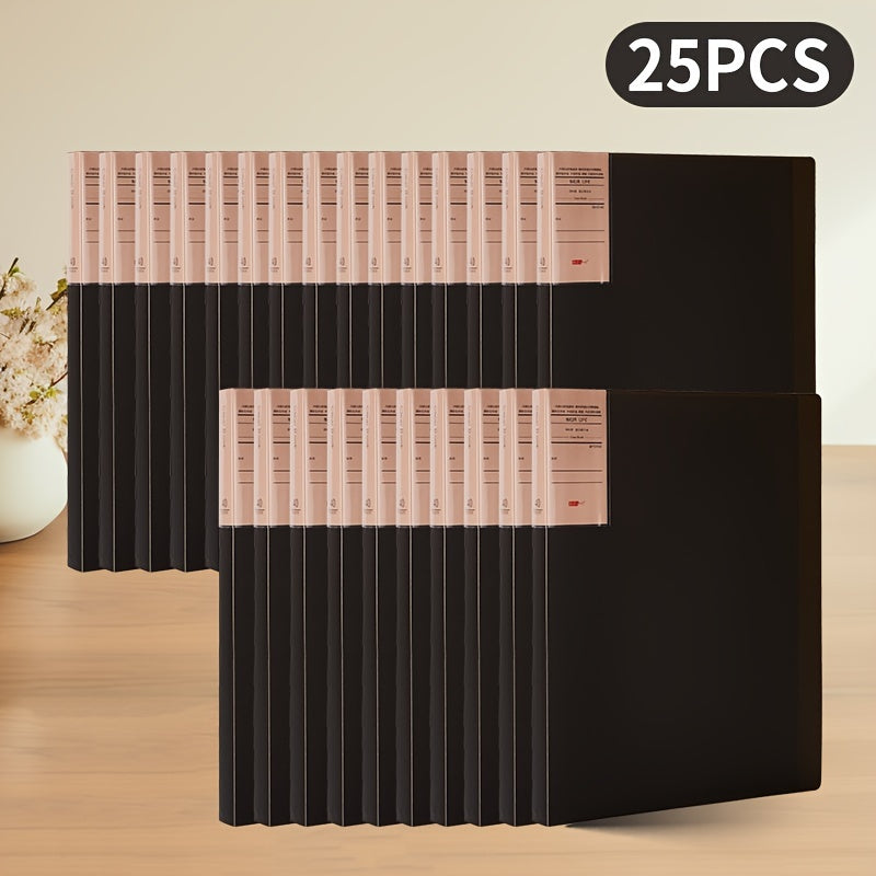 25 Packs A4 Folder Loose Leaf Folder for Organizing Documents