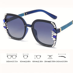 Geometric Frame Polarized Sunglasses for Stylish Look