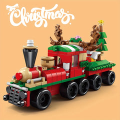 6 In 1 Christmas Train Building Blocks Educational Toys DIY Model Christmas Gift