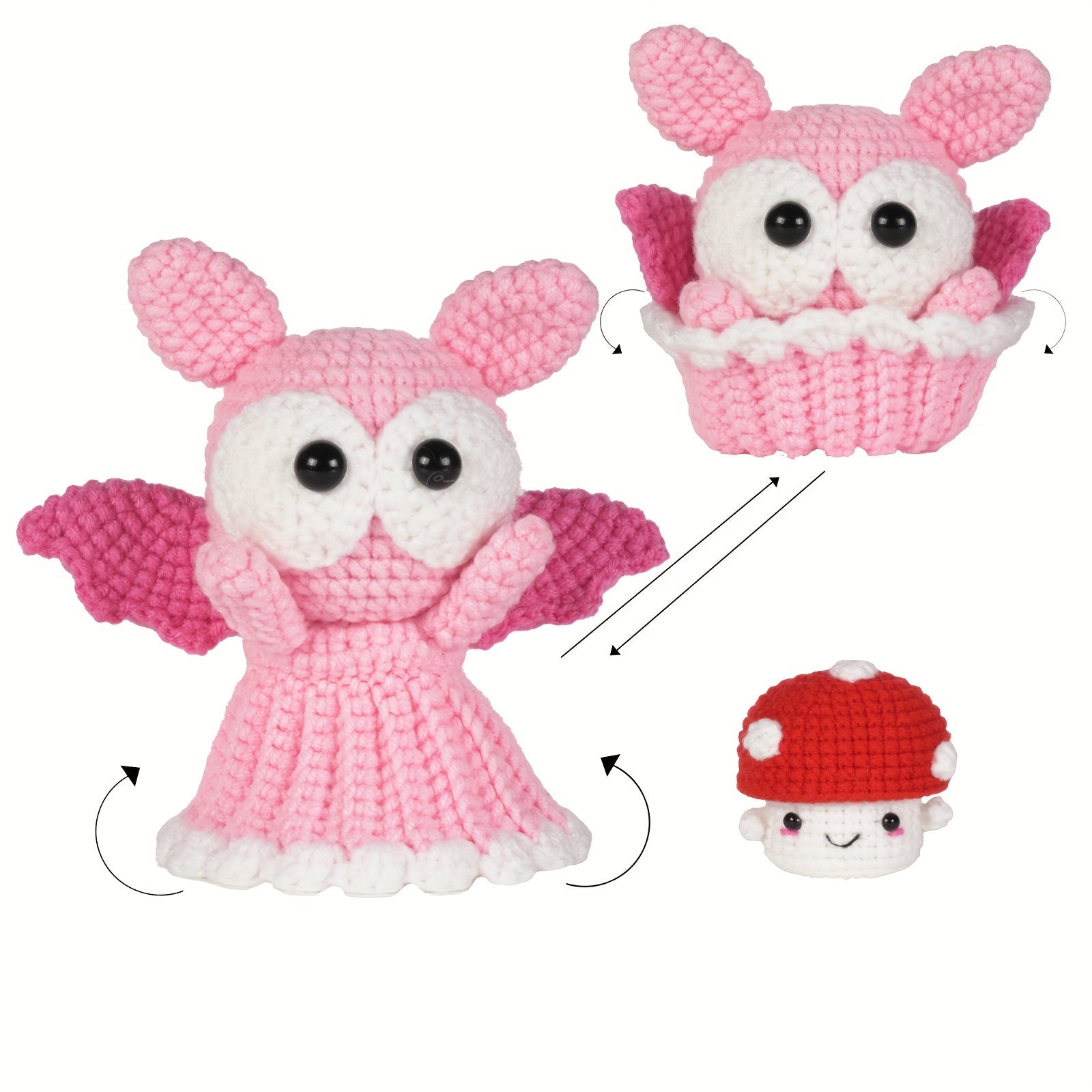Beginner Crochet Kit Doll Artwork DIY Ornaments Halloween Gift