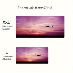 Airplane Sky Keyboard Pad Non Slip Mouse Pad E-sport XXL