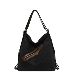 Retro Canvas Shoulder Bag Large Capacity Hobo Backpack