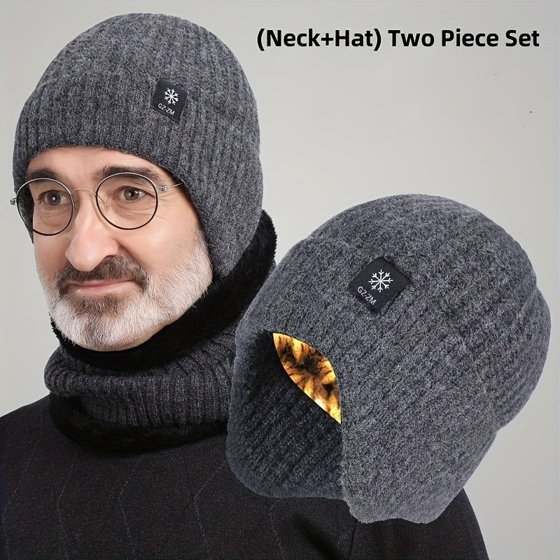 Winter Coldproof Beanie Hat Neck Gaiter Set