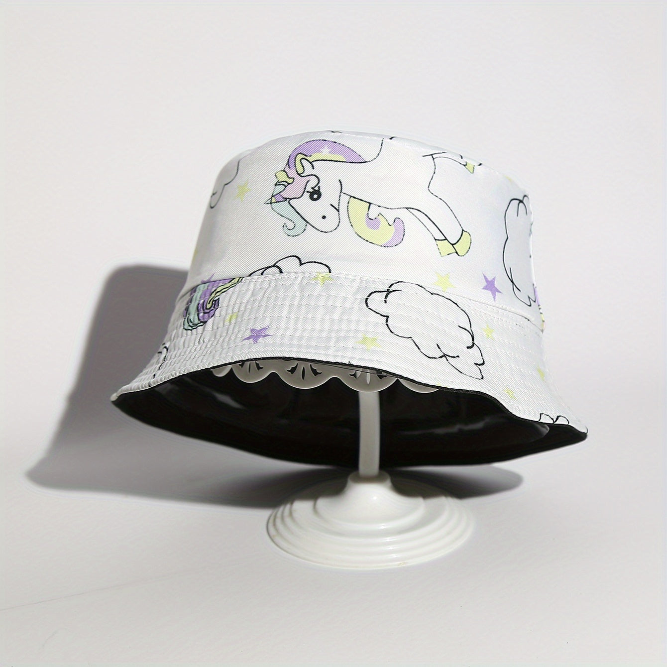 Unicorn Print Sun Protection Fisherman Hat