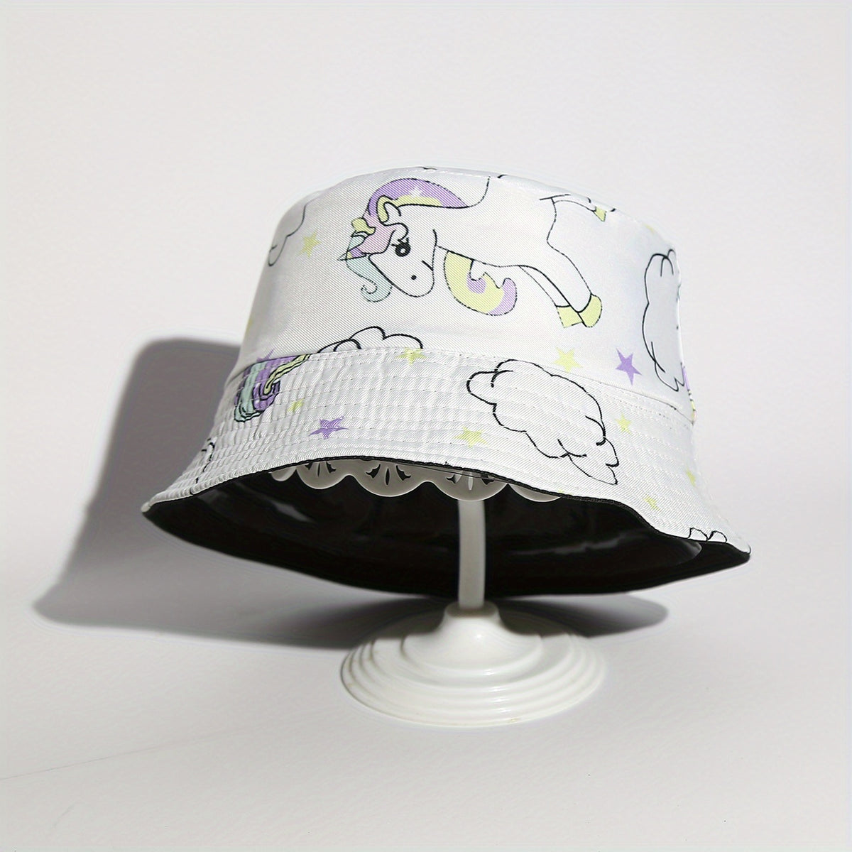 Unicorn Print Sun Protection Fisherman Hat