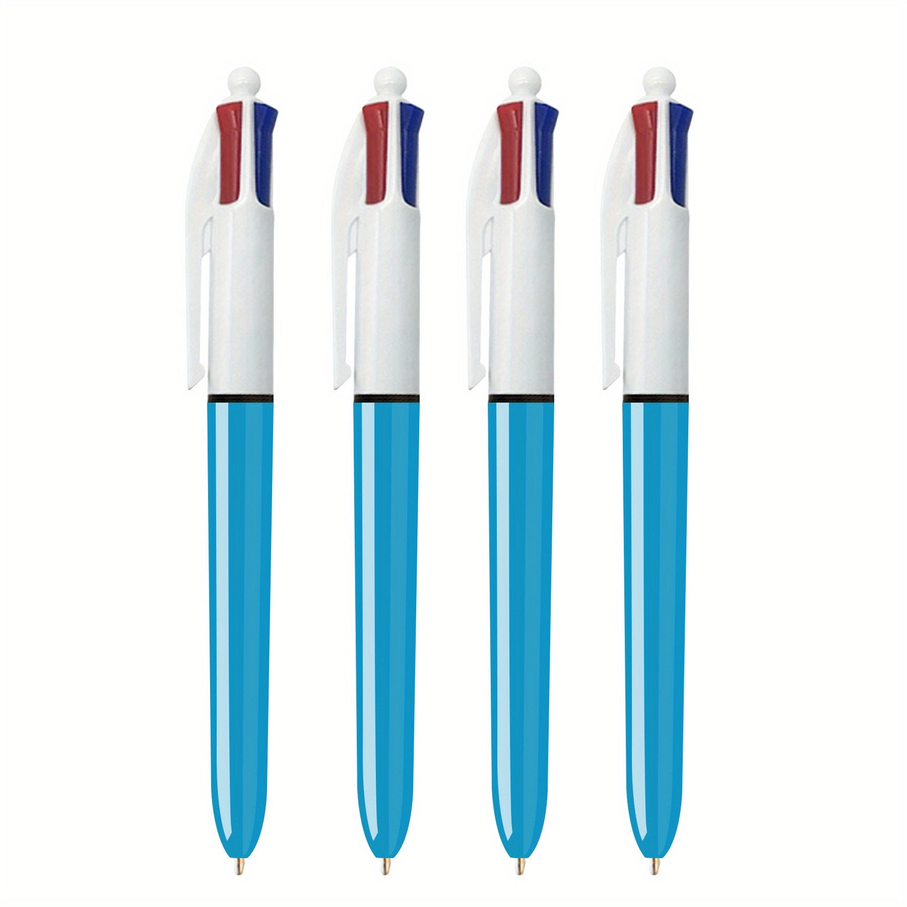 DORESS 4 Count Pack Ballpoint Pens Medium Point 1.0mm 4 Colors
