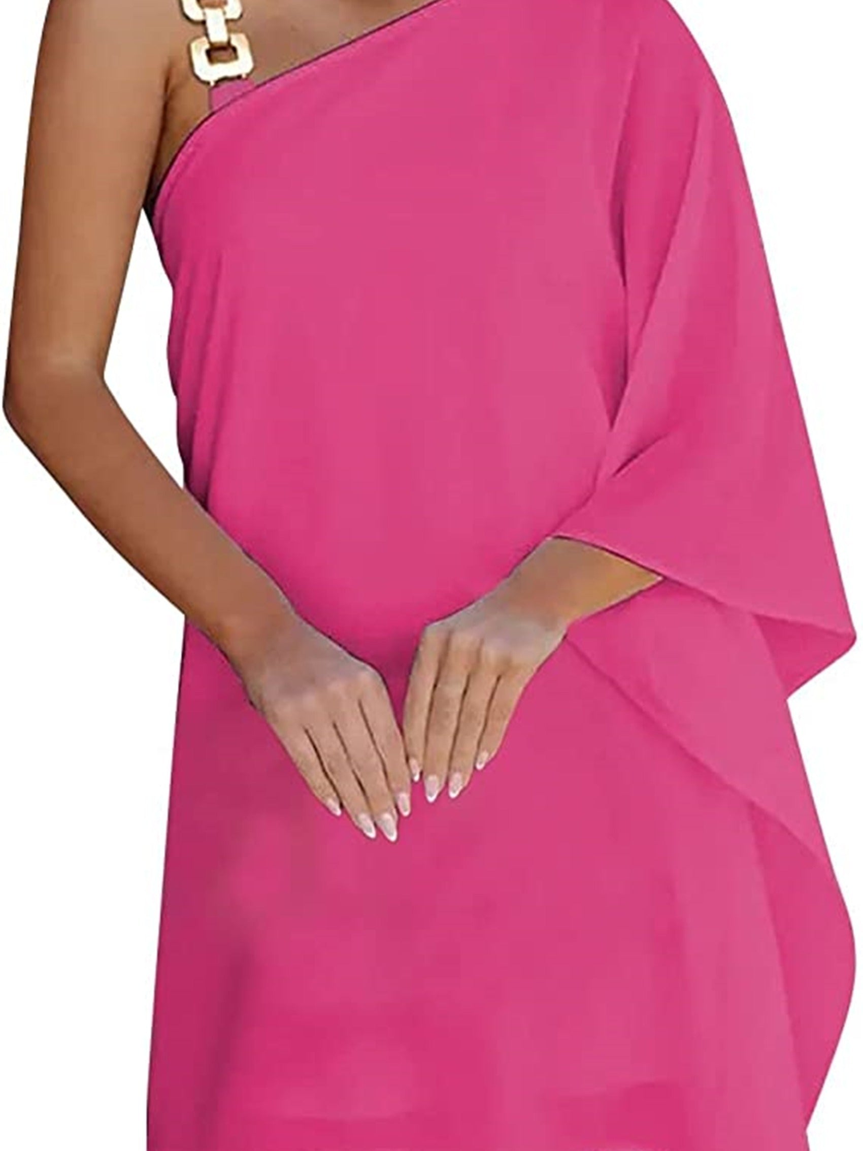 Women's Summer Batwing Sleeve Cold Shoulder Party Dress