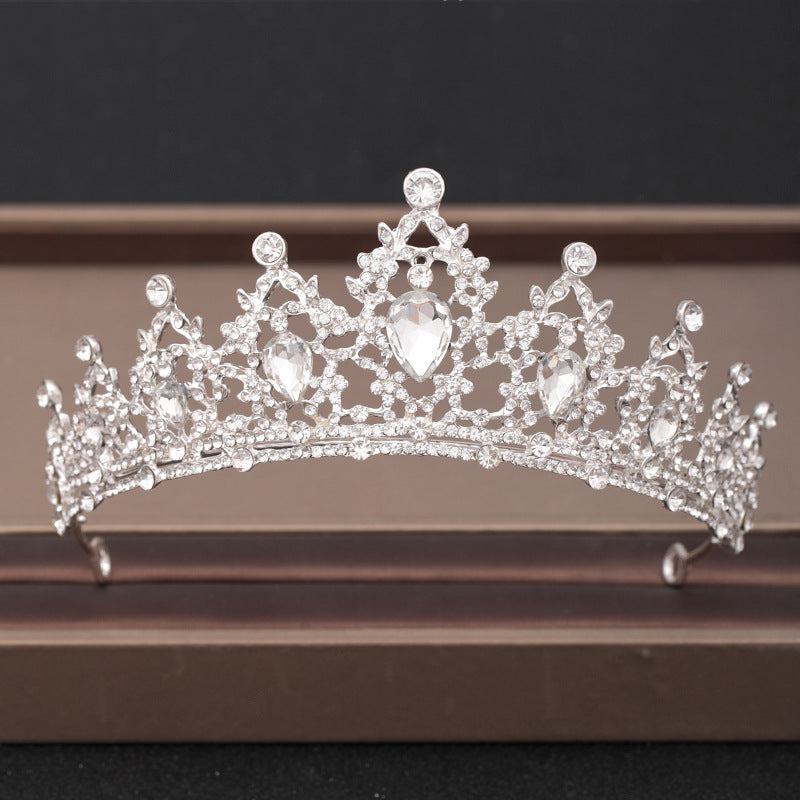 Baroque Rhinestones Crystal Tiaras Bride Wedding Crown