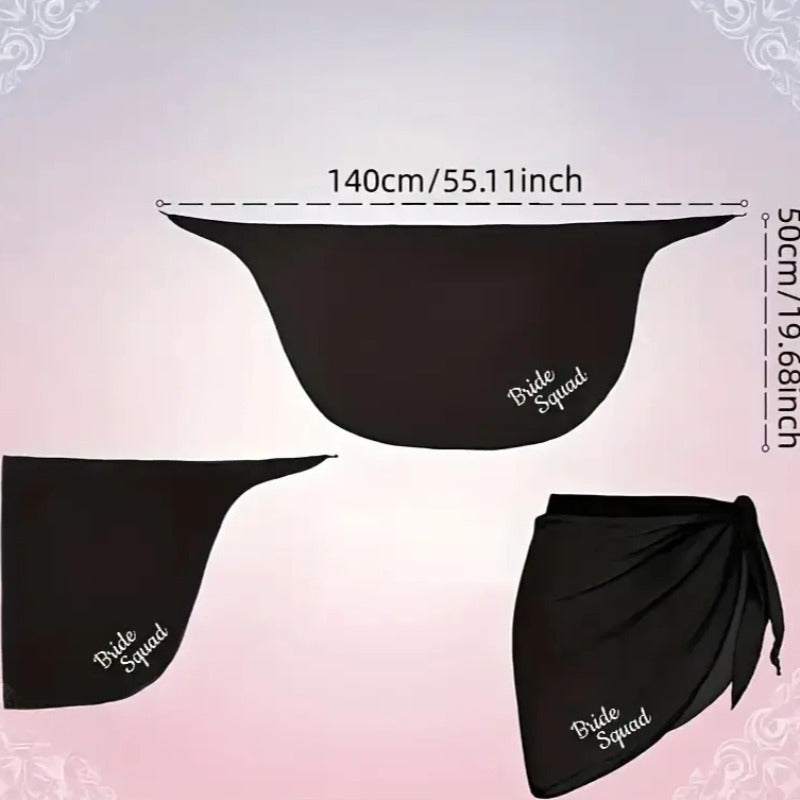 Beach Party Bride Outfit 3pcs Set Short Tulle Veil & Heart Shaped Glasses