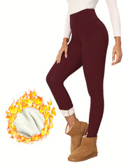 Warm Winter Fleece Leggings High Waist Sports Leggings Women Activewear