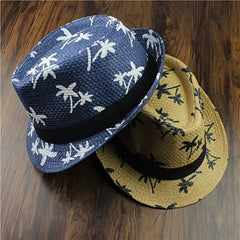 Kids Coconut Tree Top Straw Sun Hat for Beach Summer Protection