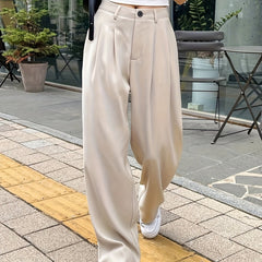  Women's High Waist Suit Pants