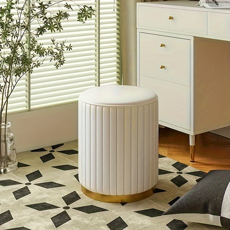 Italian Style Round Stool Light Tea Table Stool